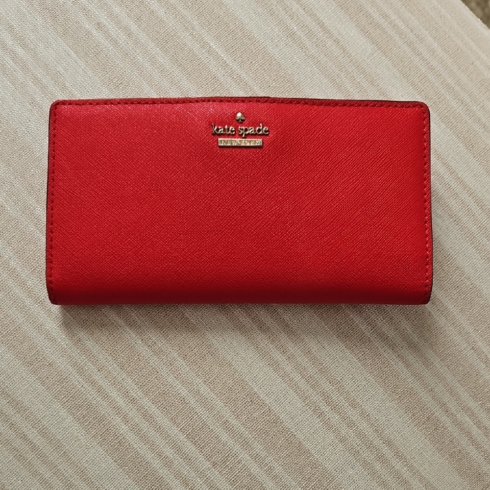 Kate Spade Scarlet Red Bifold Wallet